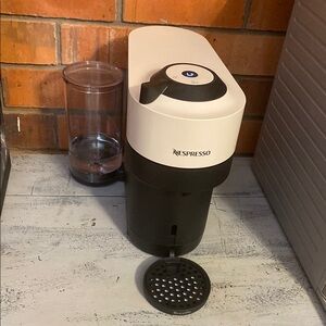 Nespresso Vertuo Pop+ Coffee Machine in Black and Cream